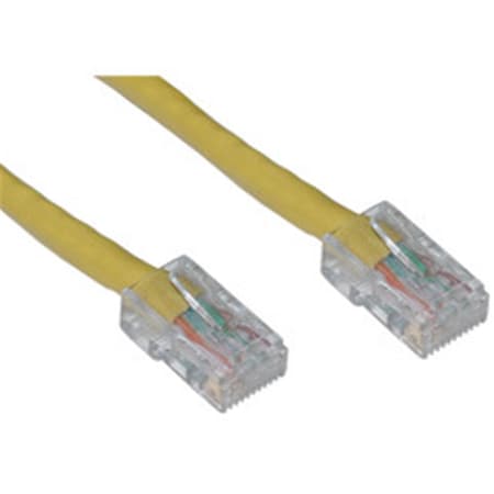 Cable Wholesale Cat6 Yellow Ethernet Patch Cable- Bootless- 5 foot 10X8-18105